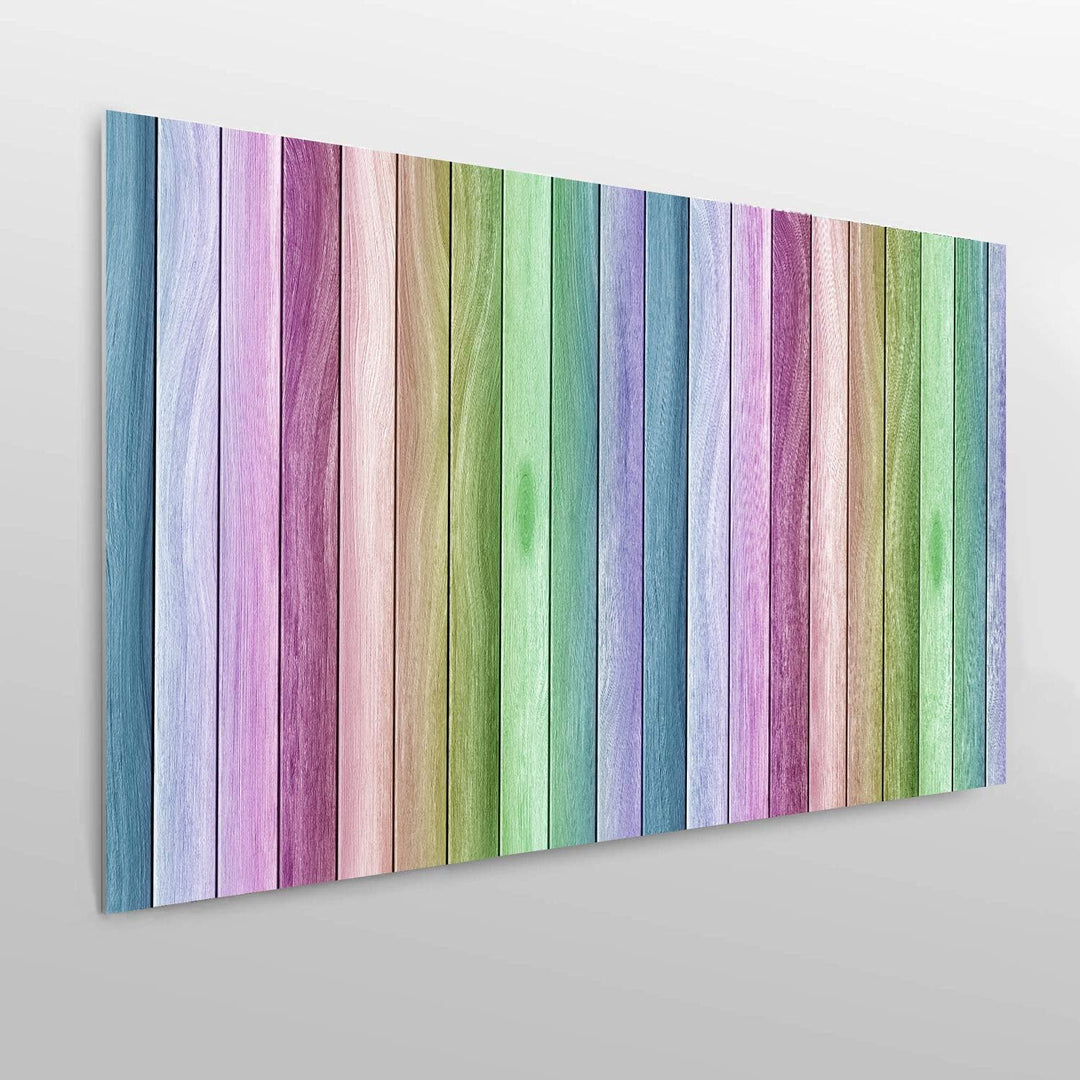 Oedim Kopfteil für Betten, PVC, Textur Holz, Regenbogen, 115 x 60 cm, erhältlich in verschiedenen Gr