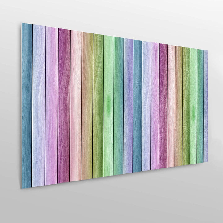 Oedim Kopfteil für Betten, PVC, Textur Holz, Regenbogen, 115 x 60 cm, erhältlich in verschiedenen Gr