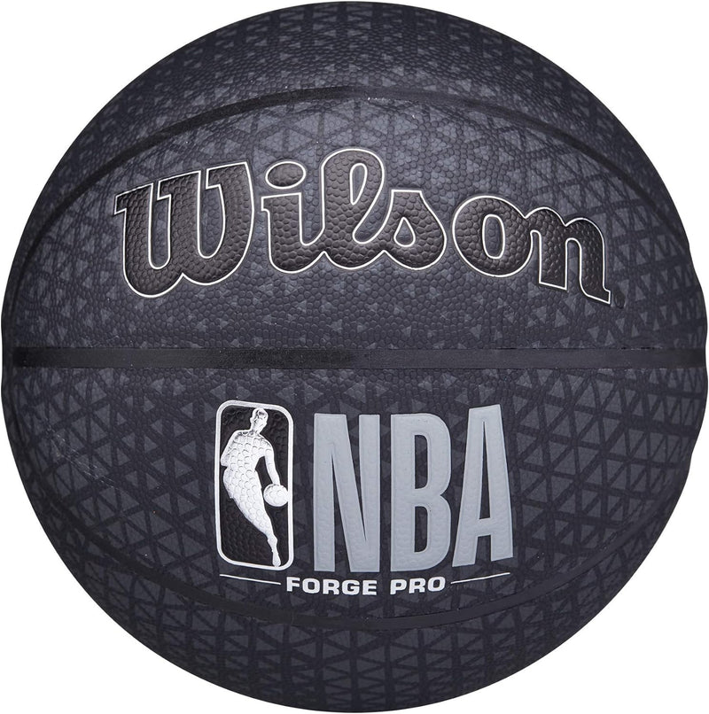 Wilson NBA Forge Pro Printed Ball WTB8001XB, Unisex basketballs, Black, 7 EU