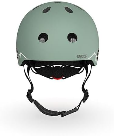 Scoot and Ride Helm XS Groen met Lijntjes