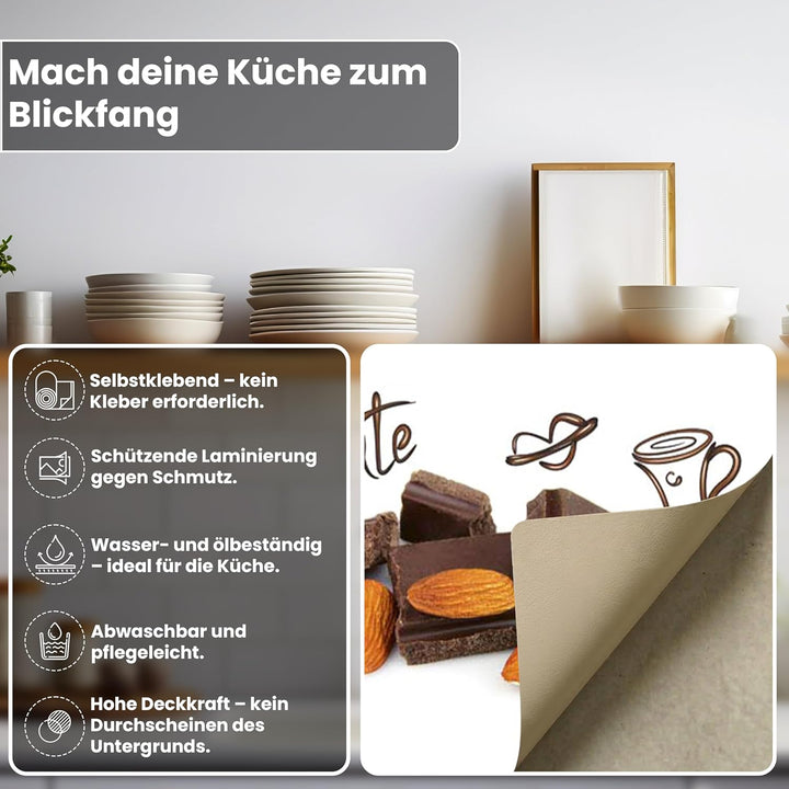 DIMEX Küchenrückwand Folie selbstklebend Schokolade | Klebefolie - Dekofolie - Spritzschutz für Küch