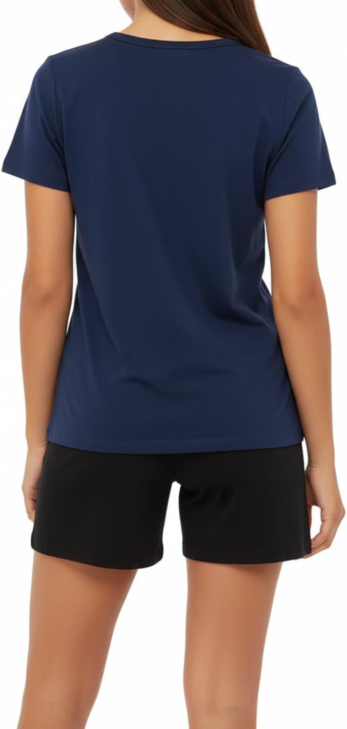 Mädchen Schlafanzug kurz, weicher Single-Jersey aus 100% Baumwolle und Hose in Bermuda Form, mit Mot