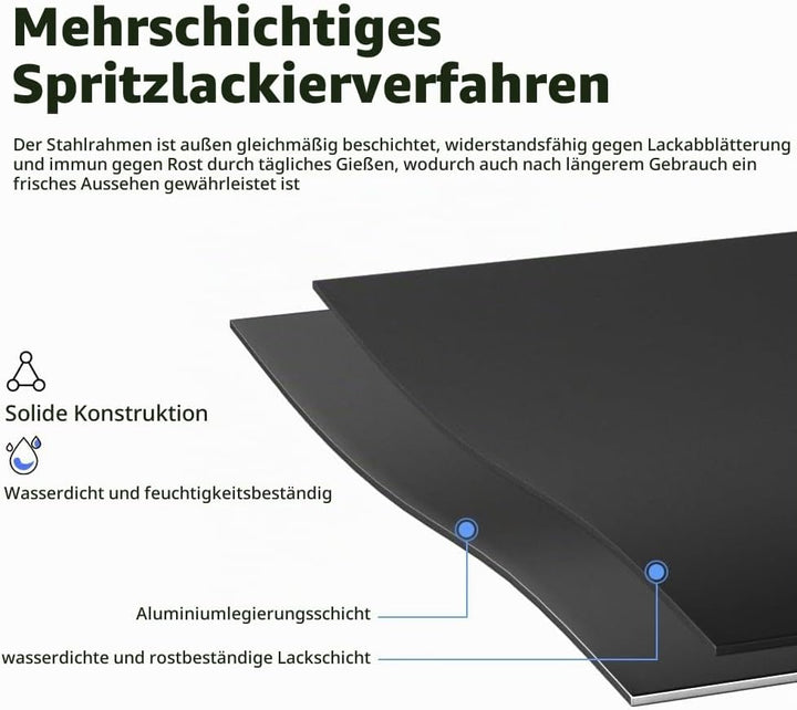Pflanzenständer Blumenständer Draussen&amp; Innen Aluminium, Blumenbank Pflanzen Blumenregal für Garten,