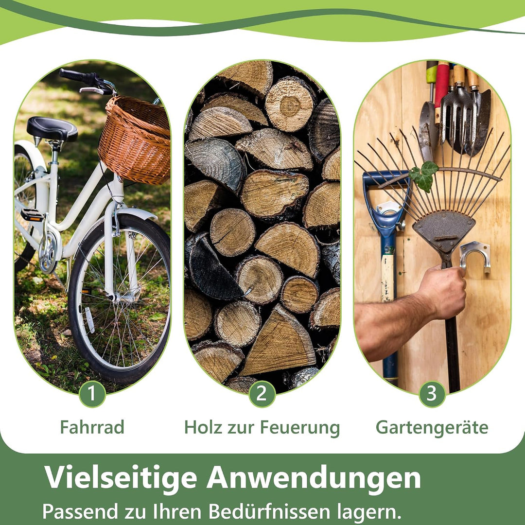Ball & Cast Fahrradgarage, Motorrad Garage mit UV-Schutz PE-Dach | Motorradgarage, Zeltgarage Wetter