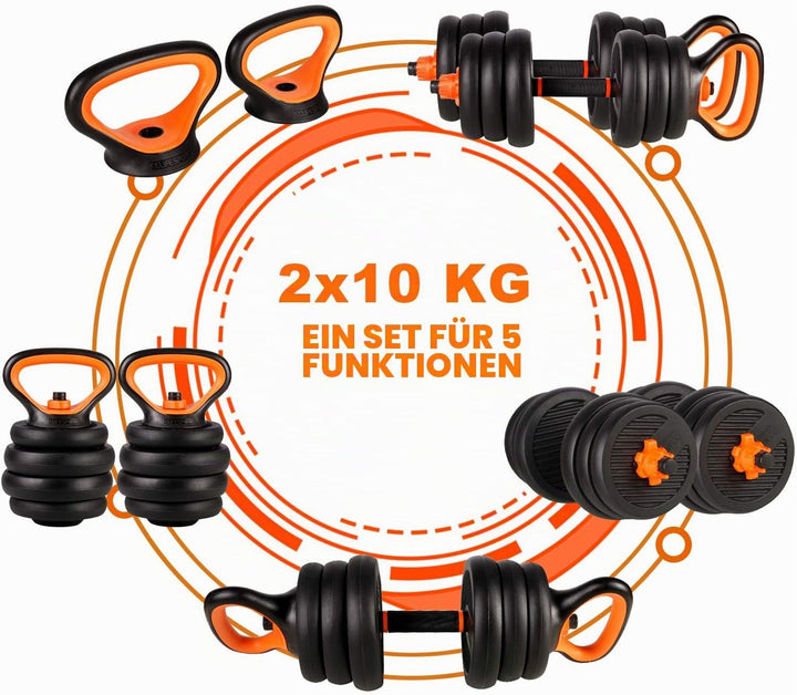 CCLIFE Hanteln Set 2er Kurzhanteln 20 30 40kg Hantelset professionell Dumbbell ohne Verbindungsstahl