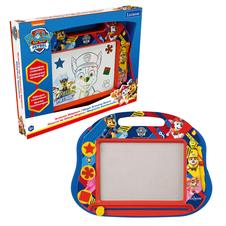 Lexibook Magische magnetische Paw Patrol Helfer auf vier Pfoten Zeichentafel, Magnettafel für Kinder