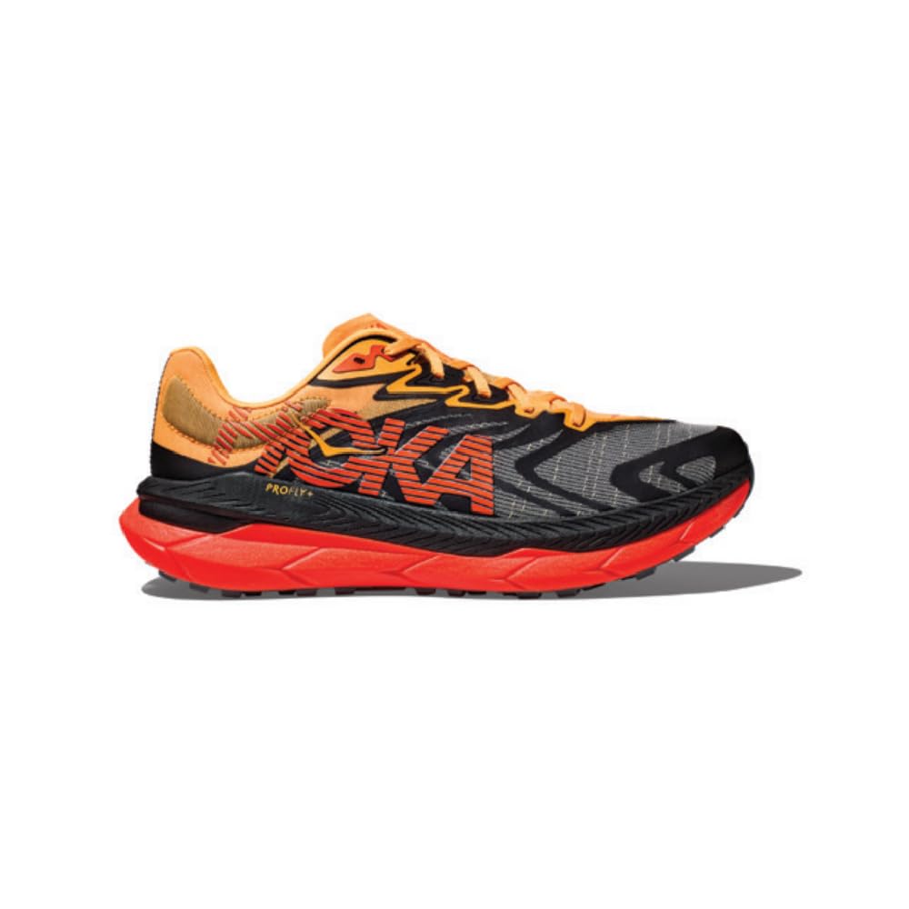 HOKA Tecton X 2 Mann Trailrunning-Schuhe grau Orange 42 EU Black Flame, 42 EU Black Flame