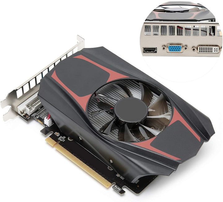 Dpofirs HD7670 1GB Computer-Grafikkarte, 128bit DDR5 650MHz 1000MHz, PCI Express 2.0, rauscharme Vid