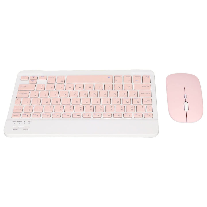 Kabellose Tastatur und Maus Set, 10 Zoll Bluetooth Tastatur, USB Aufladung, Ultradünne und Leise Des