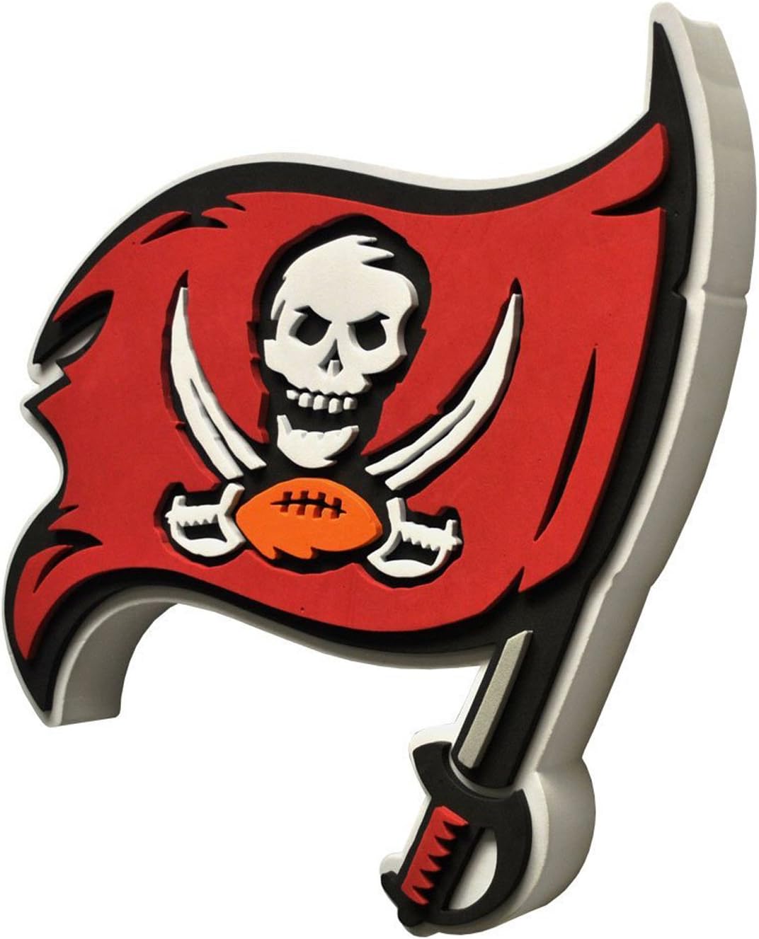 NFL Tampa Bay Buccaneers 3D-Wandschild aus Schaumstoff, Tampa Bay Buccaneers