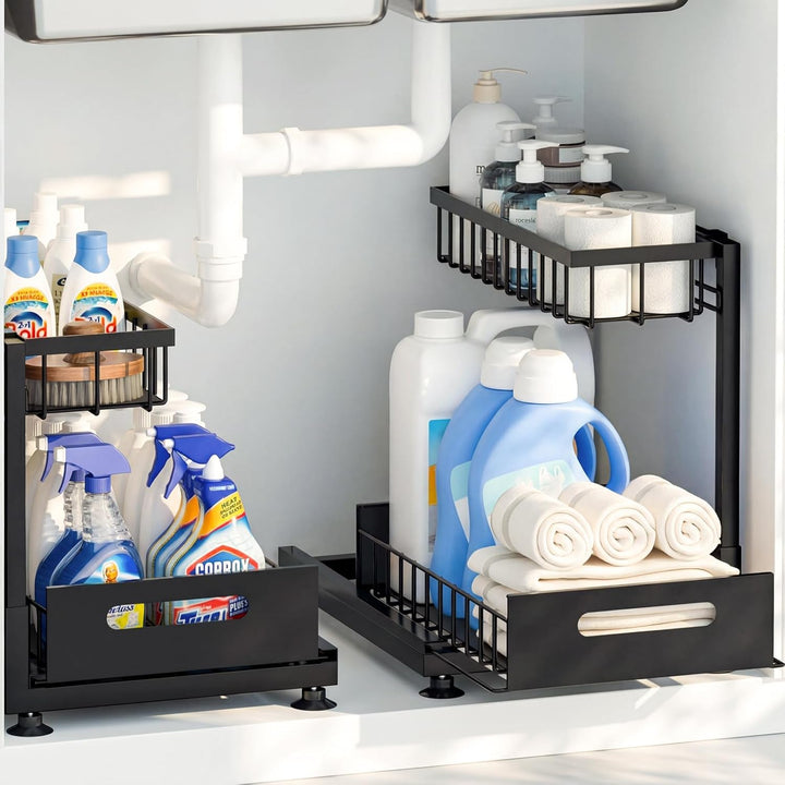 Küchen organizer, Metall Spülschrank organizer, Unterschrank Organizer, Herausgleiten Ausziehbares P