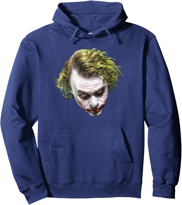 The Dark Knight Painted Joker Head Pullover Hoodie
