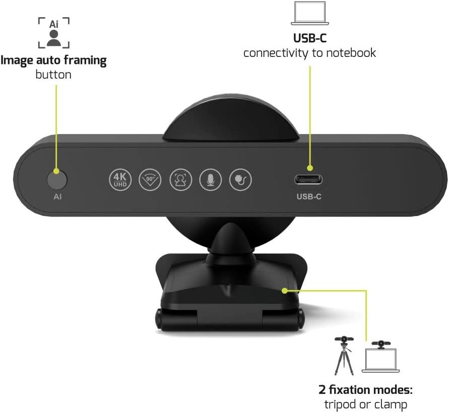 Port Mini-Konferenzkamera 4K mit automatischer UHD-Wiederherstellung