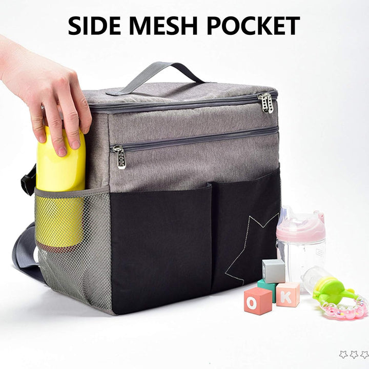Mumie Messenger Wickeltasche, Kinderwagen mit grosser Kapazität Hanging Organizer Tragbare Reise Fra