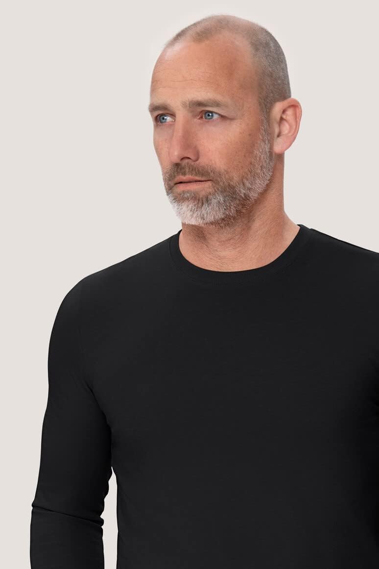 Hakro Longleeve Performance L Schwarz, L Schwarz
