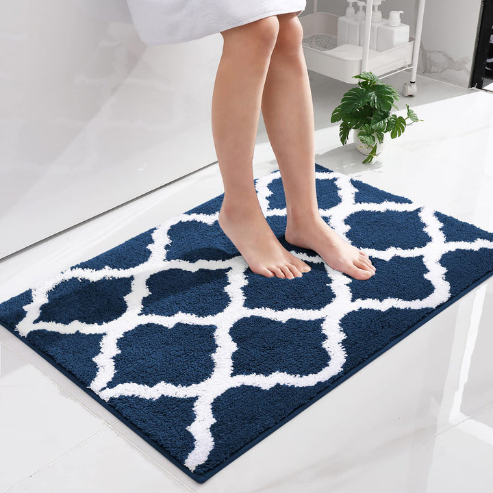 Homaxy rutschfest Badematte Badezimmerteppich Waschbar Hochflor Badteppich Flauschige Mikrofaser Bad