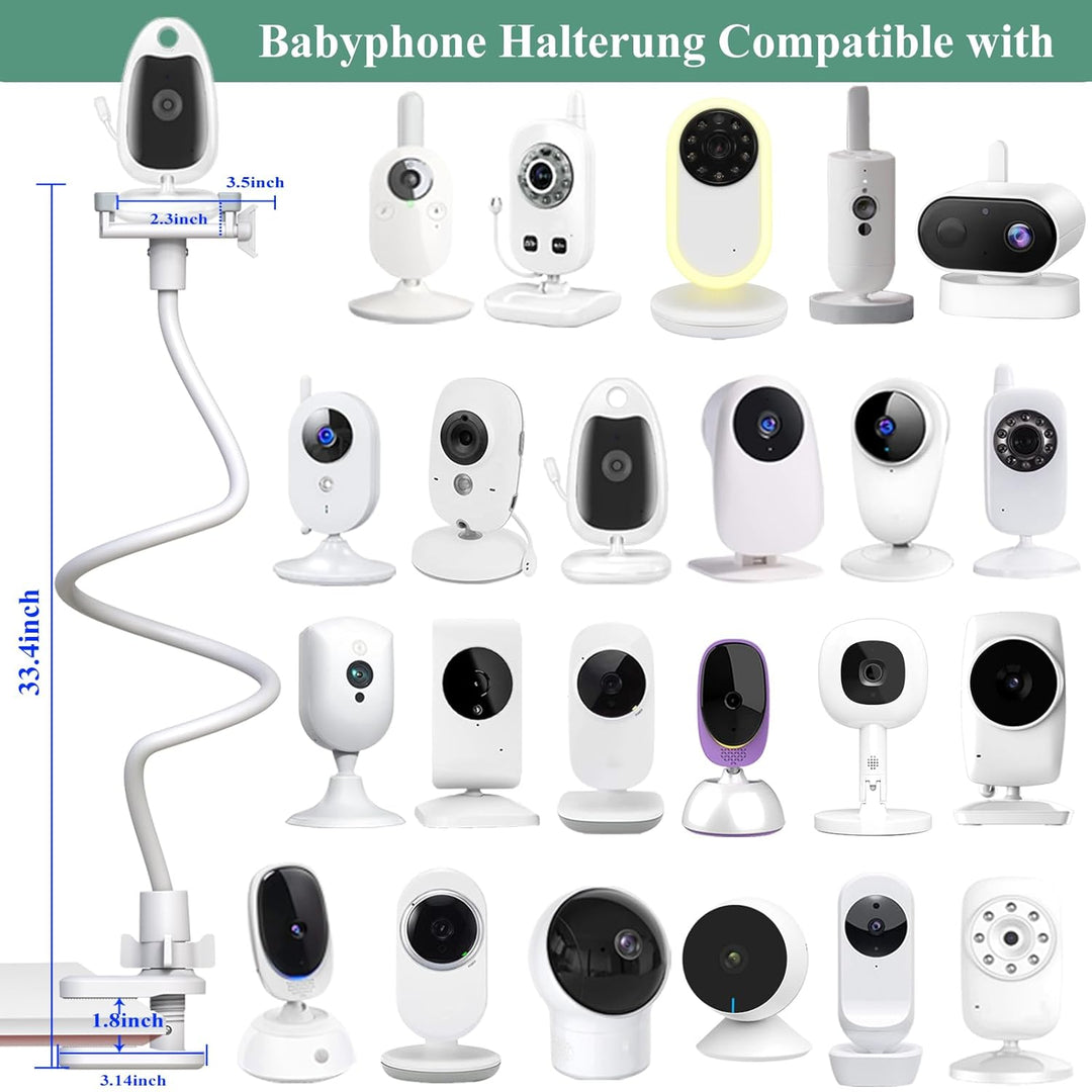 Derebir Babyphone Halterung Kamera Halterung Kamera Halter Baby Kamera Handyhalter Kompatibel für Ph