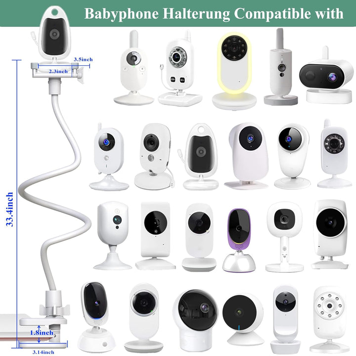 Derebir Babyphone Halterung Kamera Halterung Kamera Halter Baby Kamera Handyhalter Kompatibel für Ph