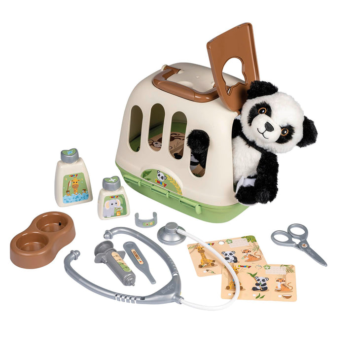 Smoby - Tierarzt-Spielset im Koffer mit Panda Kuscheltier - Rollenspiel für Kinder ab 3 Jahren