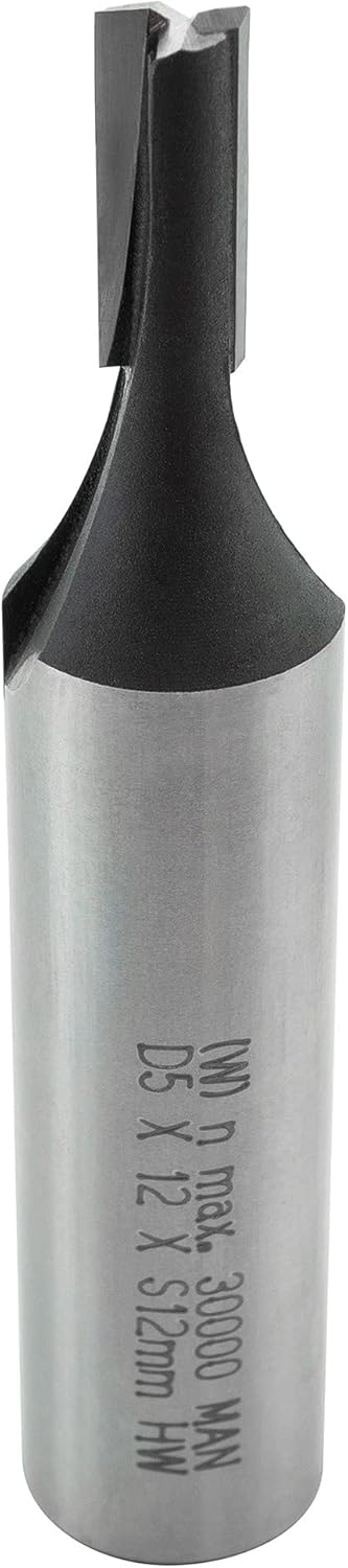 ENT 10506 Nutfräser HW, Schaft (S) 12 mm, Durchmesser (D) 5 mm, NL 12 mm, SL 40 mm, GL 61 mm D=5 / N