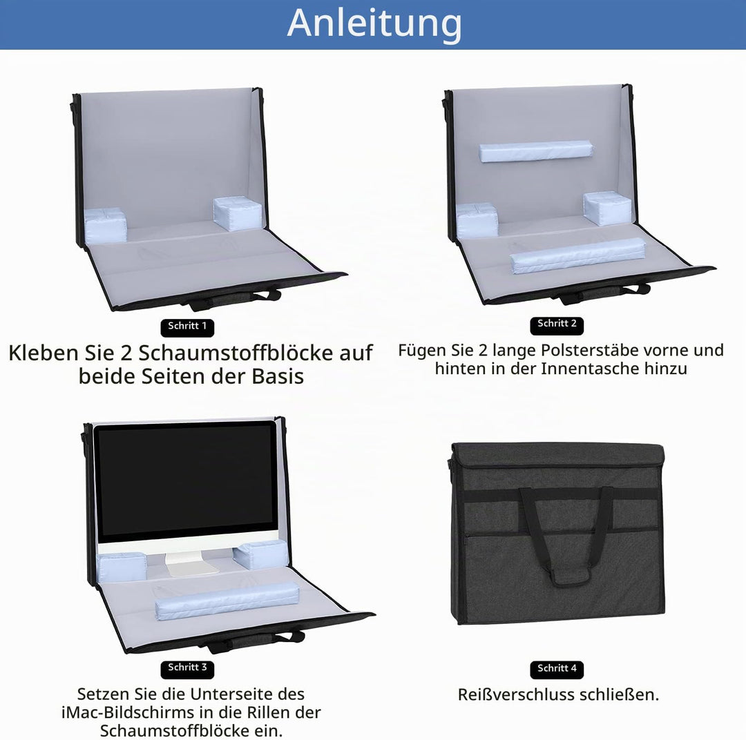 Damero Tragetasche Kompatibel mit Apple iMac 27", Tragetasche Kompatibel mit Apple iMac 27" und ande