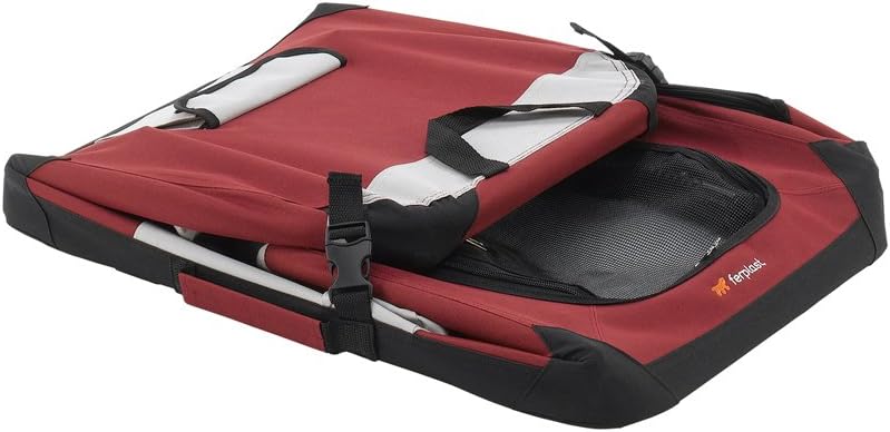 Ferplast Hunde Transportbox, Faltbare Hundehütte, wasserabweisend, tragbar, transportabel, Metallrah