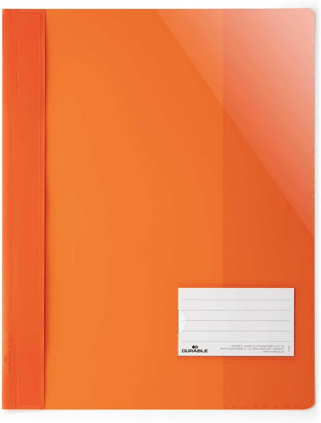 Durable Sichthefter für Din A4, Überbreite, orange, 25er Packung, 269009, orange