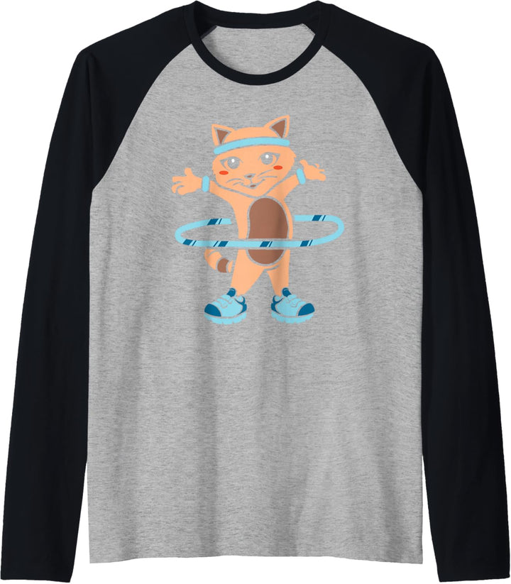 Hula Hup Katze Hooping Hullern Raglan