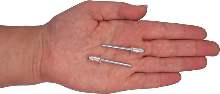 SKIR'CO (600 Stück) Senkkopf Aluminium Blindnieten 4,8 x 10 mm, Stahldorn, Popnieten 600 4.8 x 10 mm
