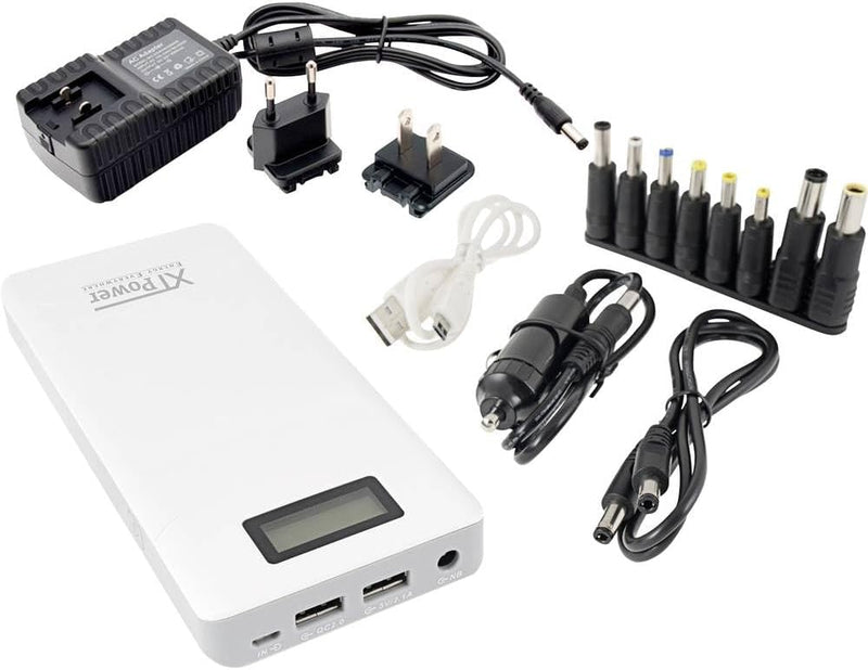 XTPower® XT-16000QC3-PA Powerbank inkl. Netzteil - moderner DC + USB QC3 Akku mit 15600mAh - 1x USB,