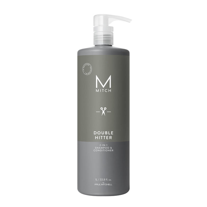 Paul Mitchell MITCH Double Hitter Shampoo & Conditioner - 2-in-1 Deep Cleansing Shampoo für Männer,
