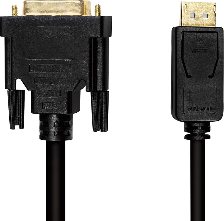 LogiLink CV0132 - DisplayPort (v1.2) auf DVI-D (24+1) Anschlusskabel für FULL HD Auflösungen von 108