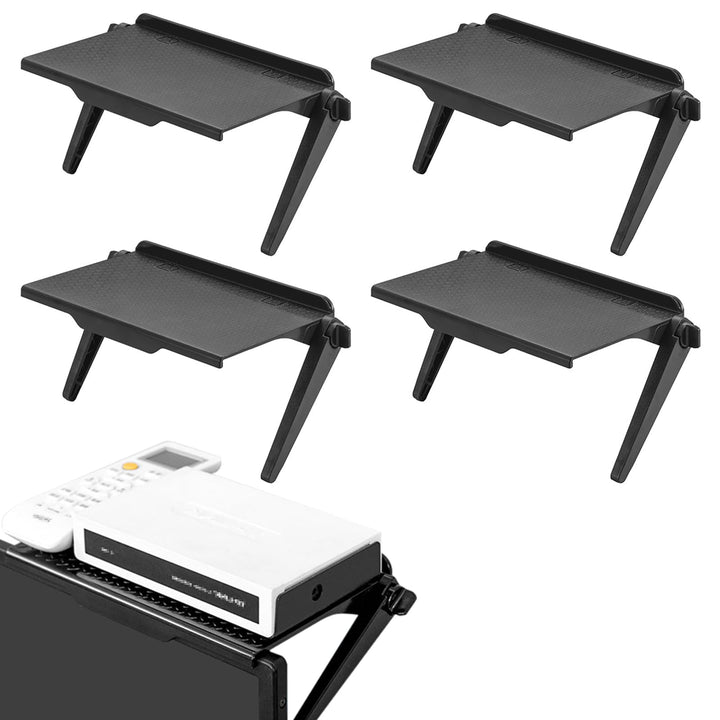TV Top Regal,Regerly 4 Stück Bildschirm Oberes Regal Screen Top Shelf Verstellbares Oberes Ablagefac