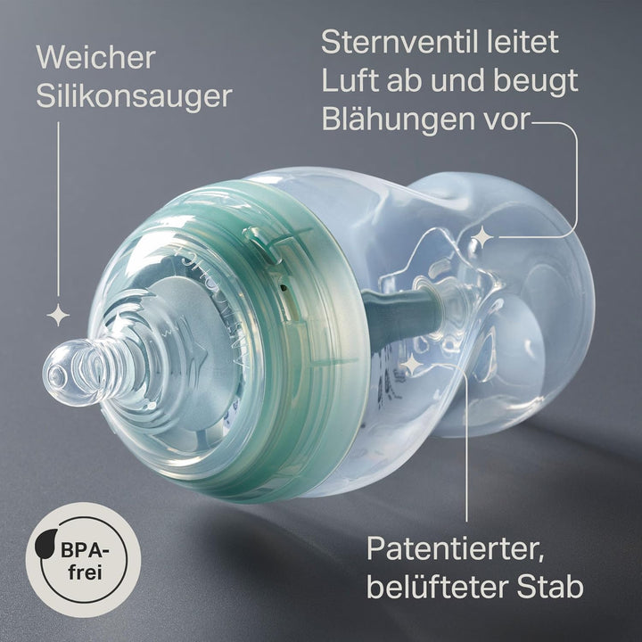 Tommee Tippee fortschrittliches Anti-Kolik-Starterset, 150-ml- und 260-ml-Babyflaschen mit Langsamsa