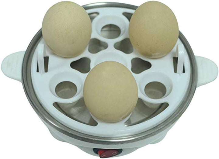 Leoyee Eierkocher Egg Cooker für 1-7 Eier mit Indikationsleuchte Abschaltautomatik (Gelb)