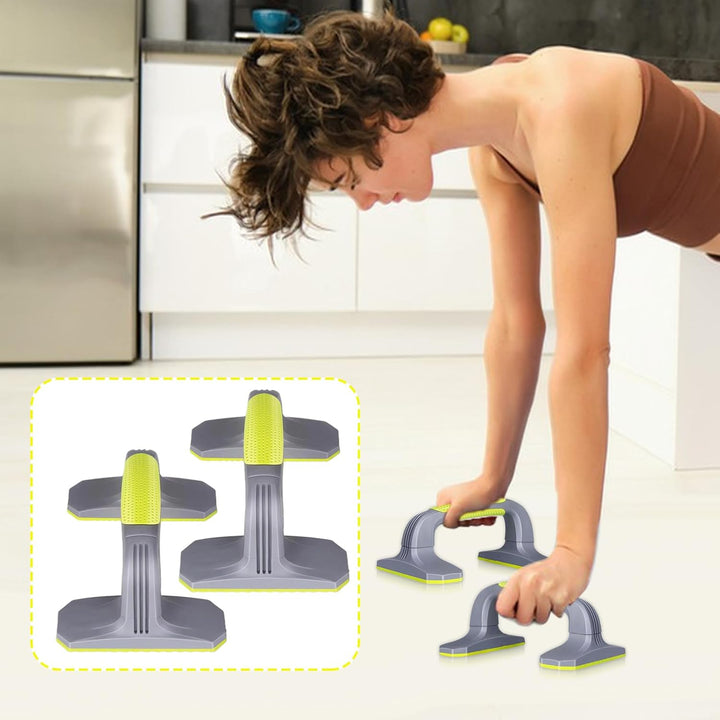 Liegestützgriffe – Liegestützstangen, Ausrüstung für Krafttraining mit rutschfester Basis für Zuhaus