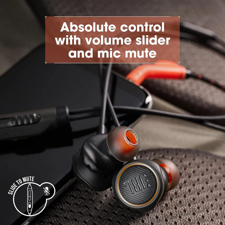 JBL Quantum 50 In-Ear-Gaming-Kopfhörer in Schwarz – Für PC und Konsole – Headset mit Mikrofon und St