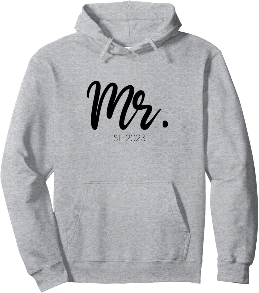 Hochzeits-Geschenk Mr. Est. 2023 Bräutigam Pullover Hoodie