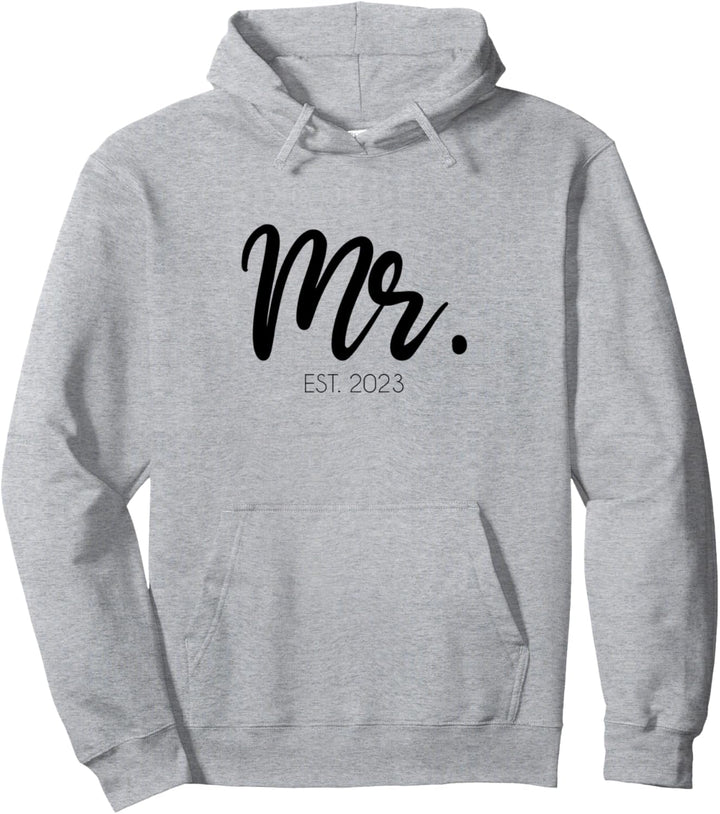 Hochzeits-Geschenk Mr. Est. 2023 Bräutigam Pullover Hoodie