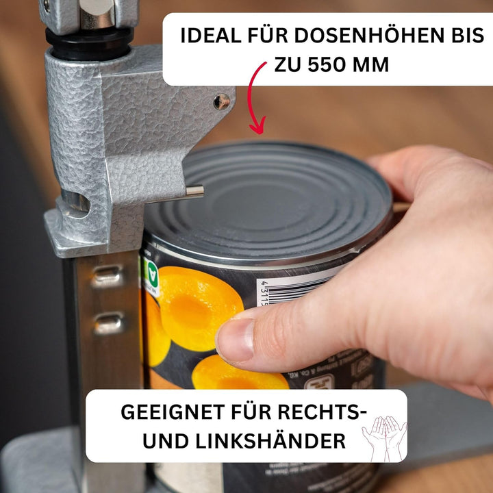 Westmark Dosenöffnermaschine zur Tischmontage, Für Gastronomie/Profi-Küchen, Länge: 84 cm, Stahl/Ede