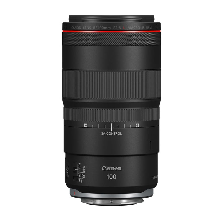 Canon Objektiv RF 100mm F2.8 L Macro is USM Makroobjektiv für EOS R5 / R6 (1,4 x Vergrösserung, 5 St