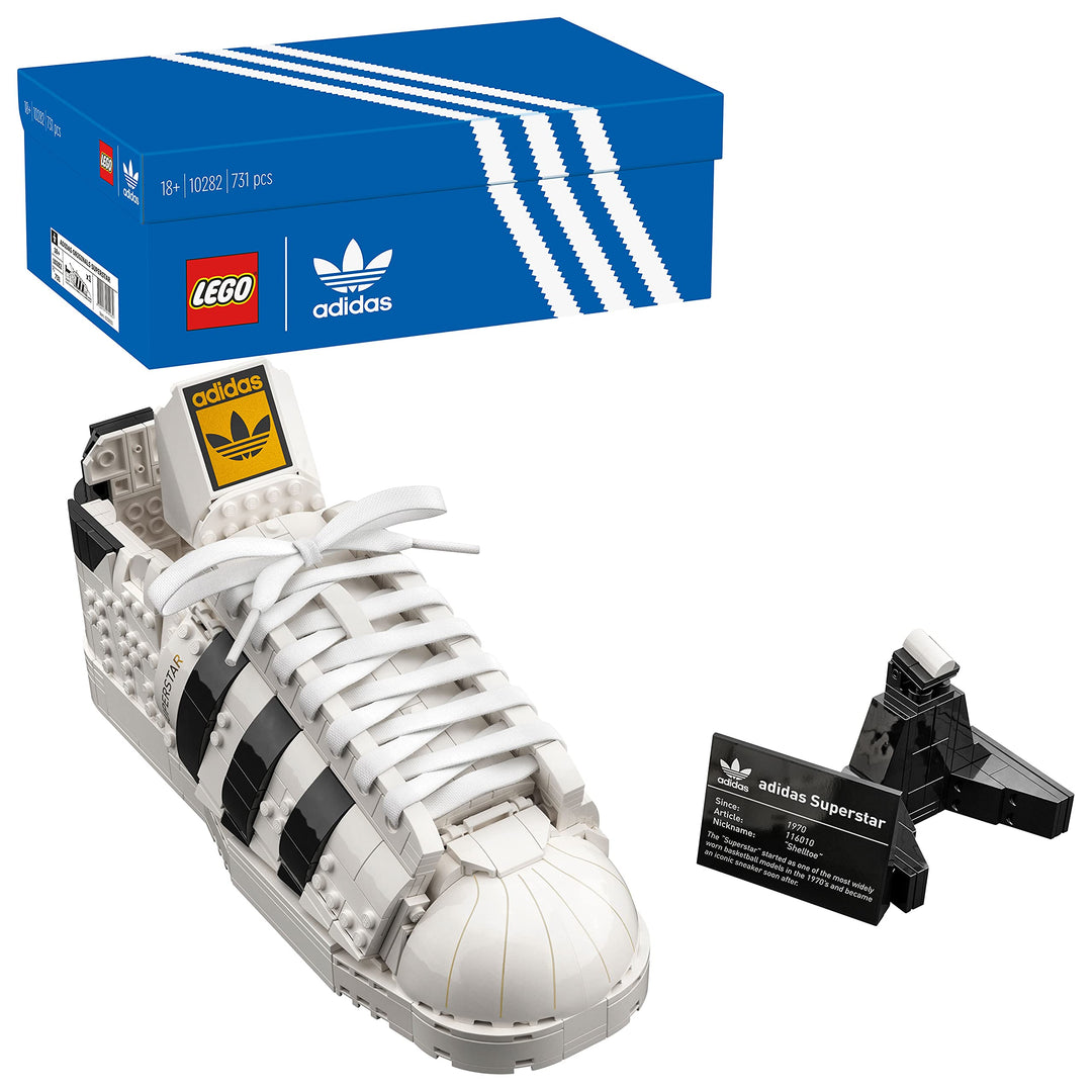 LEGO Adidas Originals Superstar 10282 Building Kit; Build and Display The Iconic Sneaker; New 2021 (