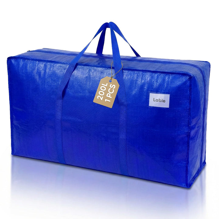 NOCOEX Extra Grosse Heavy-Duty Aufbewahrungstasche - 200L Wasserdicht Umzugstaschen mit Reissverschl