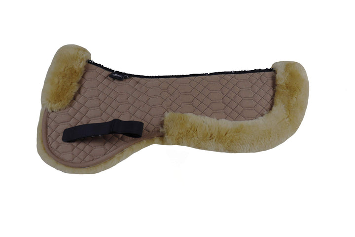 Engel Reitsport Lammfell Sattelkissen SAKIS2 mit Fellrand vorne und hinten camel-camel S, camel-came