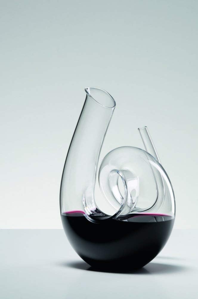 Riedel Dekanter Set Curly mit Riedel Glastuch (2011/04 S1 + 5010/07) Vorteilsset