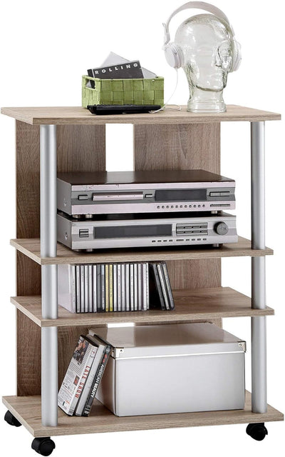 FMD Möbel 205-007 TV/Hifi-Regal Variant 7, 65 x 85 x 40 cm, eiche