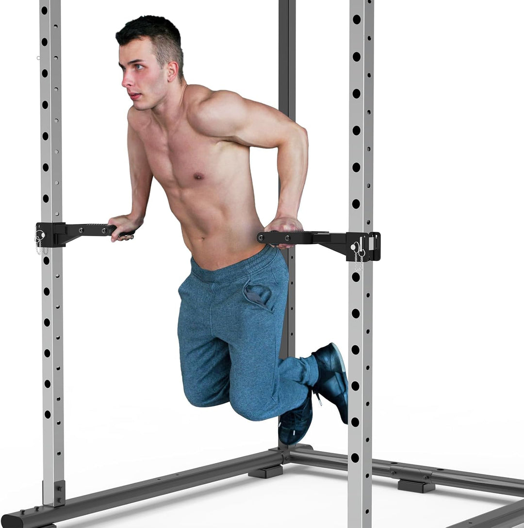 Kipika Muti-Grip Dip-Barren-Aufsatz für 5,1 x 5,1 cm und 7,6 x 7,6 cm Power-Rack, breite und schmale
