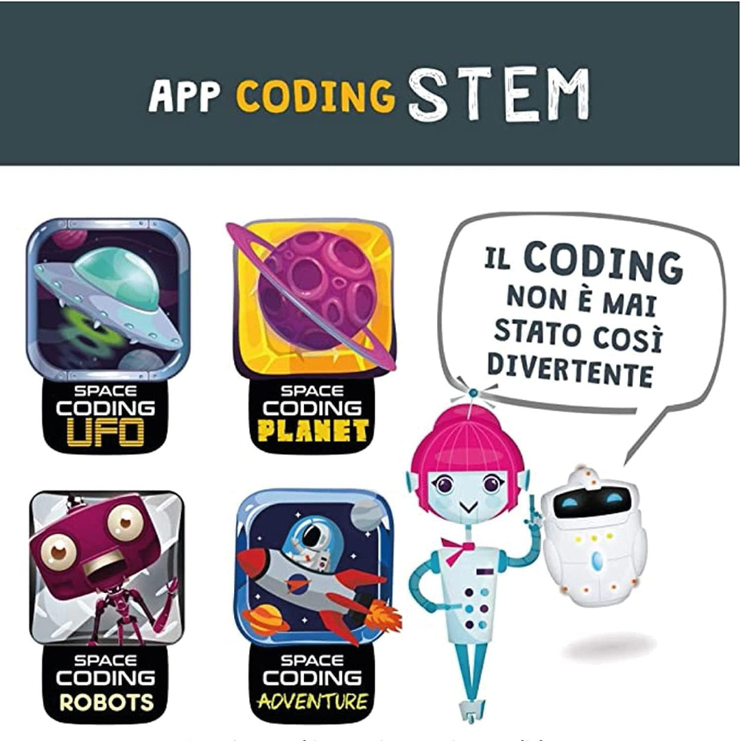 Lisciani Giochi-Mio Tab 10" STEM Coding XL 2021, mehrfarbig, 89055