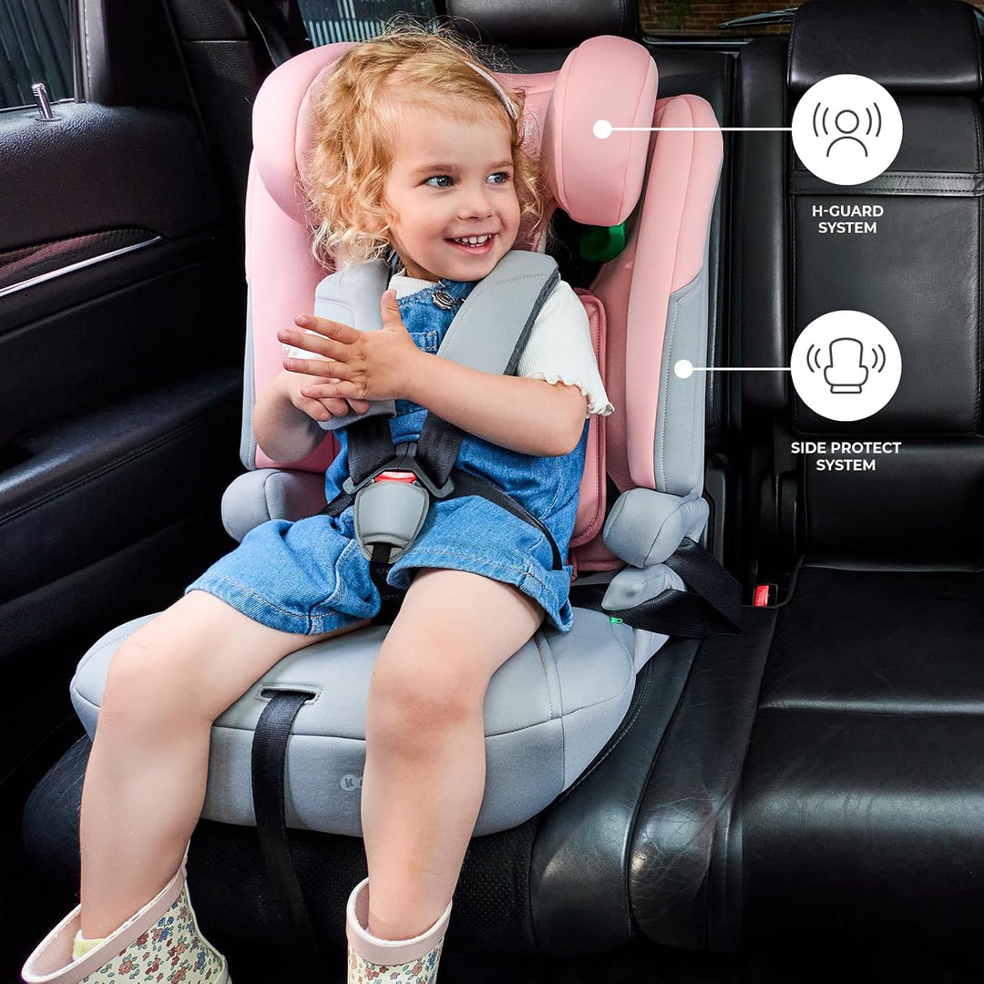 Kinderkraft I-COMFY, Autositz, Für Kinder, Reguliert (76-150cm), Verstellbare Rückenlehne, 5-Punkt-S