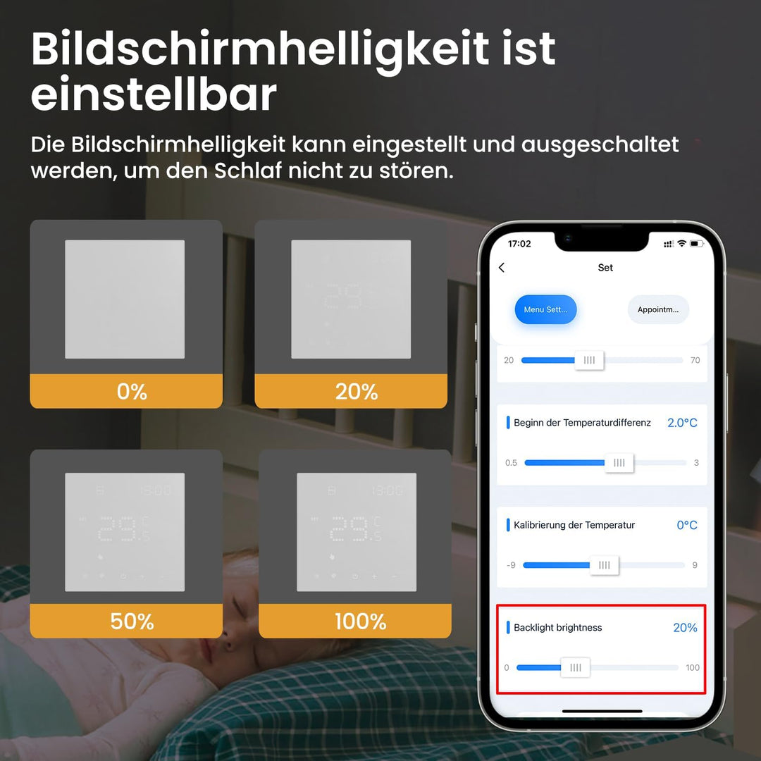 AVATTO Thermostat Für Wasser Fussbodenheizung und Gasboiler，Smart WiFi Thermostat Programmierbar Rau
